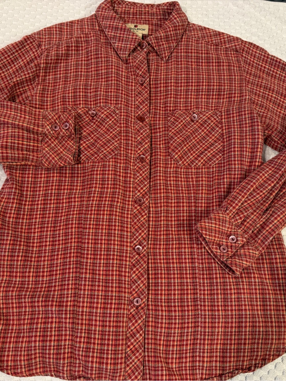 Woolrich Red Plaid Button-Down Shirt